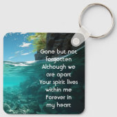 Memorial Keepsake  Deep Sea Diving Diver Sleutelhanger (Achterkant)