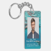 Memorial  Keepsake Dolphins Underwater Ocean Sleutelhanger (Voorkant Links)