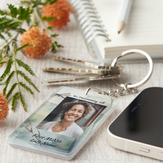  Memorial Keepsake Dragonfly Business Sleutelhanger (Voorkant Rechts)