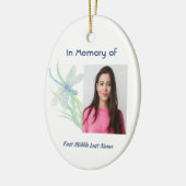  Memorial Keepsake Dragonfly Watercolor  Keramisch Ornament (Links)