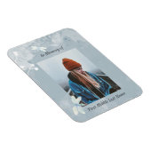 Memorial Keepsake Dragonfly Witte Bloem Magneet (Rechterzijde)