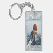 Memorial Keepsake Dragonfly Witte Bloem Sleutelhanger (Voorkant Links)