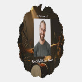 Memorial Keepsake Drummer Drums Band  Ornament Kaart (Rechts)