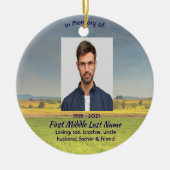 Memorial Keepsake Farm Crop Prairie Keramisch Ornament (Voorkant)