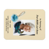 Memorial Keepsake Feather Pen  Magneet (Horizontaal)