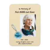 Memorial Keepsake Feather Pen  Magneet (Verticaal)