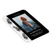 Memorial Keepsake Feather Tribal Boho Magneet (Rechterzijde)