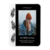 Memorial Keepsake Feather Tribal Boho  Magneet (Verticaal)