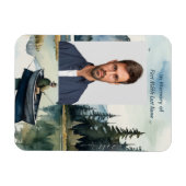  Memorial Keepsake Fishing Lake in Boat Magneet (Horizontaal)