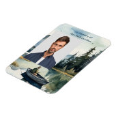  Memorial Keepsake Fishing Lake in Boat Magneet (Linkerzijde)