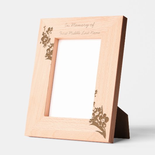  Memorial Keepsake Forget me Not" Flowers Gegraveerde Lijstjes (Links)