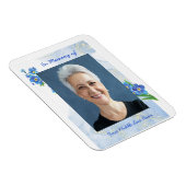 Memorial Keepsake Forget me Not" Flowers Magneet (Rechterzijde)