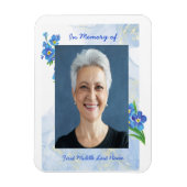 Memorial Keepsake Forget me Not" Flowers Magneet (Verticaal)