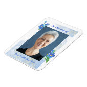 Memorial Keepsake Forget me Not" Flowers Magneet (Linkerzijde)