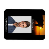 Memorial Keepsake Fotogebed Paard Western Magneet (Horizontaal)