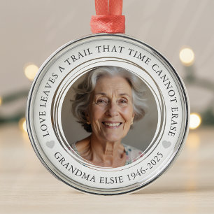 Memorial Keepsake Fotosympathie Metalen Ornament