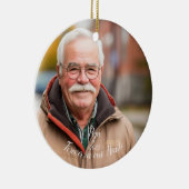 Memorial Keepsake gepersonaliseerd kerstversiering Keramisch Ornament (Rechts)