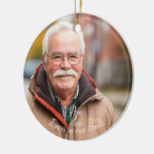 Memorial Keepsake gepersonaliseerd kerstversiering Keramisch Ornament (Links)