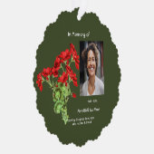 Memorial Keepsake Geranium Flower Ornament Kaart (Rechts)