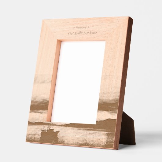 Memorial Keepsake Gevist bootvisser Gegraveerde Lijstjes (Links)