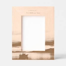 Memorial Keepsake Gevist bootvisser Gegraveerde Lijstjes