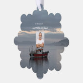 Memorial Keepsake Gevist bootvisser Ornament Kaart (Links)