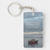 Memorial Keepsake Gevist bootvisser Sleutelhanger (Voorkant)