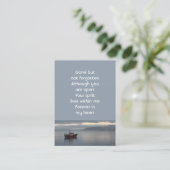 Memorial Keepsake Gevist bootvisser Visitekaartje (Staand voorkant)