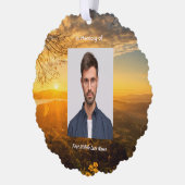 Memorial Keepsake Golden Sunrise  Ornament Kaart (Links)