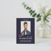 Memorial Keepsake Hockey Player Sport Visitekaartje (Staand voorkant)