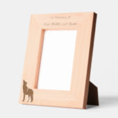 Memorial Keepsake Howling Wolf Art Gegraveerde Lijstjes (Links)