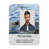 Memorial Keepsake Lake Ducks Birds Magneet (Verticaal)