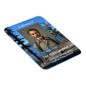 Memorial Keepsake  Lake Forest Trees Magneet (Rechterzijde)