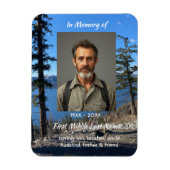Memorial Keepsake  Lake Forest Trees Magneet (Verticaal)