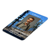 Memorial Keepsake  Lake Forest Trees Magneet (Linkerzijde)