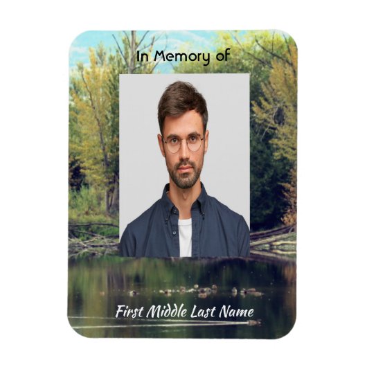 Memorial Keepsake Lake Pond Park Ducks Magneet (Verticaal)