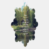 Memorial Keepsake Lake Pond Park Ducks Ornament Kaart (Rechts)