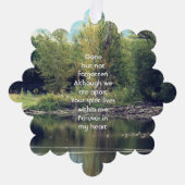  Memorial Keepsake Lake Pond Park Ducks  Ornament Kaart (Voorkant)