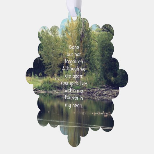  Memorial Keepsake Lake Pond Park Ducks  Ornament Kaart (Links)