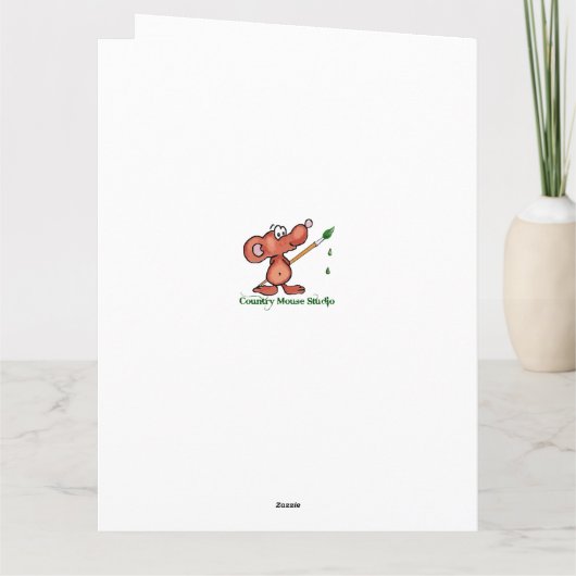 Memorial Keepsake Lake Red Canoe Wilderness Bedankkaart (Achterkant)