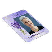 Memorial Keepsake Lavender Garden Flower Magneet (Rechterzijde)