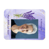 Memorial Keepsake Lavender Garden Flower Magneet (Horizontaal)