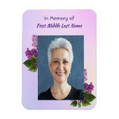 Memorial Keepsake Lilac Garden Flower  Magneet (Verticaal)