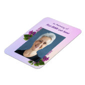 Memorial Keepsake Lilac Garden Flower  Magneet (Linkerzijde)