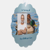 Memorial Keepsake Mallard Ducks Bird Ornament Kaart (Rechts)