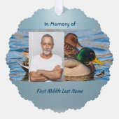 Memorial Keepsake Mallard Ducks Bird Ornament Kaart (Voorkant)