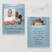 Memorial Keepsake Mallard Ducks Bird Visitekaartje (Voorkant / Achterkant)