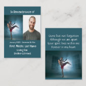 Memorial Keepsake Martial Arts Visitekaartje (Voorkant / Achterkant)