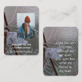 Memorial Keepsake Memorial Dragonfly Visitekaartje (Voorkant / Achterkant)