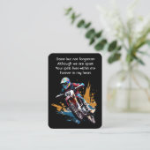 Memorial Keepsake  Motocross Motorcycle Racing  Visitekaartje (Staand voorkant)